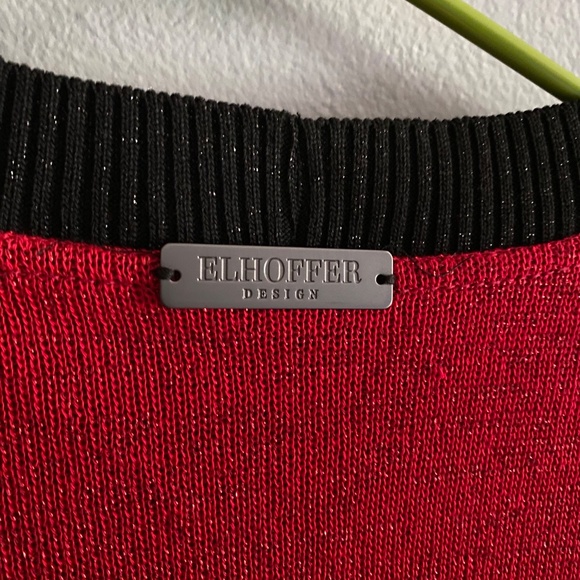 EFF THE PATRIARCHY LONGLINE CARDIGAN- Red, purple, black ombre - Picture 4 of 7